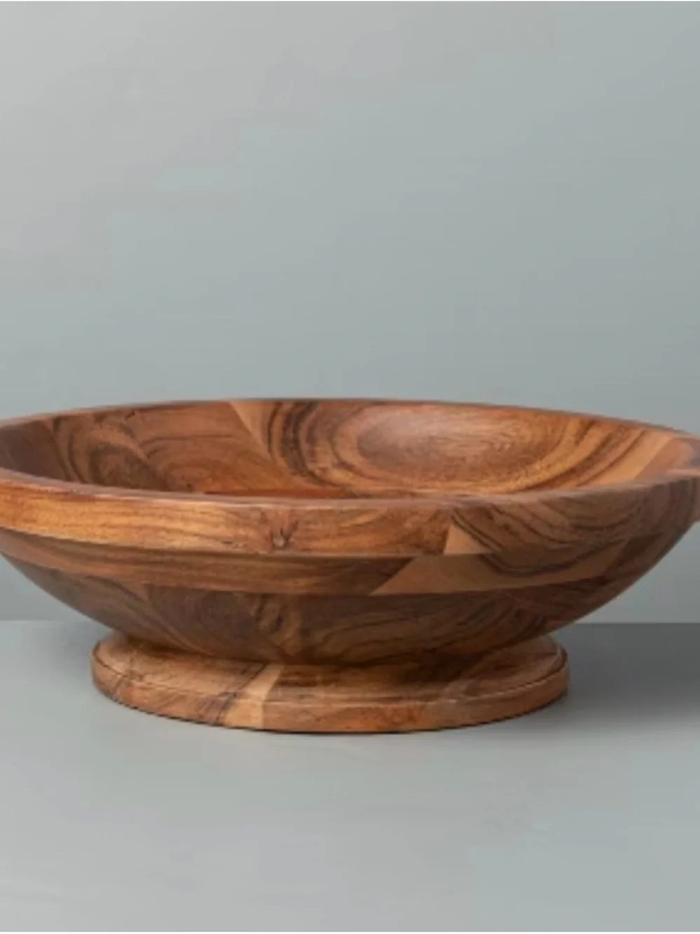 Hearth & Hand Warm Wood Grain Serving Bowl - Brown
